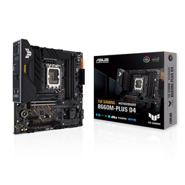 Placa Mãe Asus TUF Gaming B660M-PLUS D4 Chipset B660 Intel LGA 1700 mATX DDR4 - 90MB1940-C1BAY0 na KaBuM!