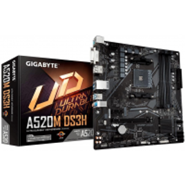 Placa Mãe Gigabyte A520M DS3H AMD AM4 Micro ATX DDR4 na Terabyte Shop