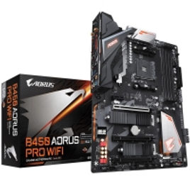 Placa-Mãe Gigabyte B450 Aorus Pro Wi-Fi AMD AM4 ATX DDR4 na Terabyte Shop