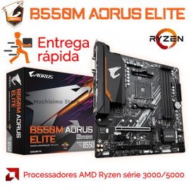 Placa Mãe Gigabyte B550m Aorus Elite Ddr4 Amd Am4 Matx na Aliexpress