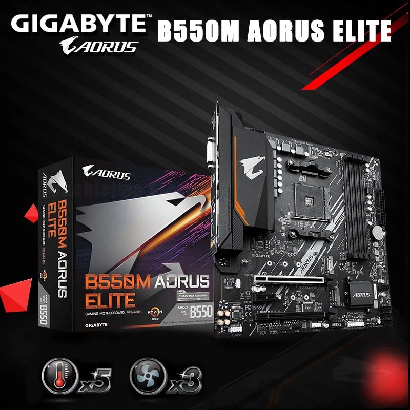 Placa Mãe Gigabyte B550M AORUS ELITE na Magazine Luiza
