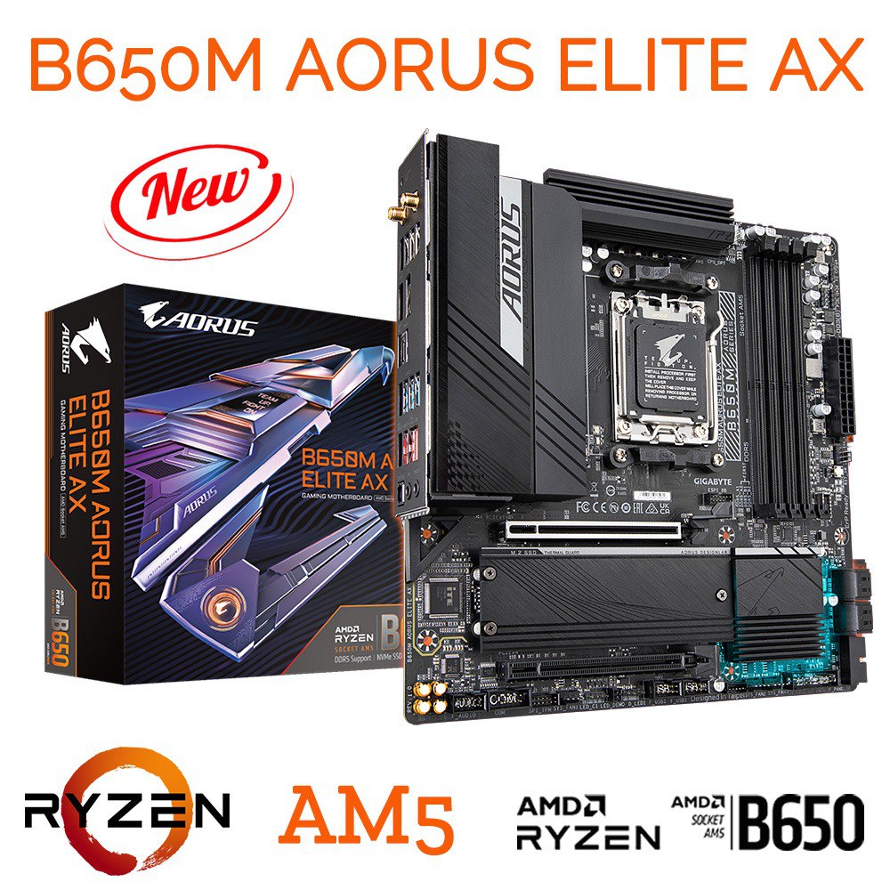 Placa Mãe Gigabyte B650M Aorus Elite AX na Aliexpress