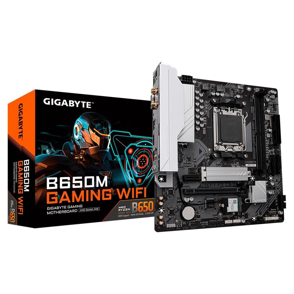 Placa Mãe Gigabyte B650M Gaming (Rev.1.0), AMD AM5, mATX, DDR5, RGB, WiFi – B650M GAMING WIFI na KaBuM!