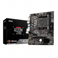 Placa-Mãe MSI A520M-A PRO, AMD AM4, MATX, DDR4, Preto - A520M-A PRO na KaBuM!