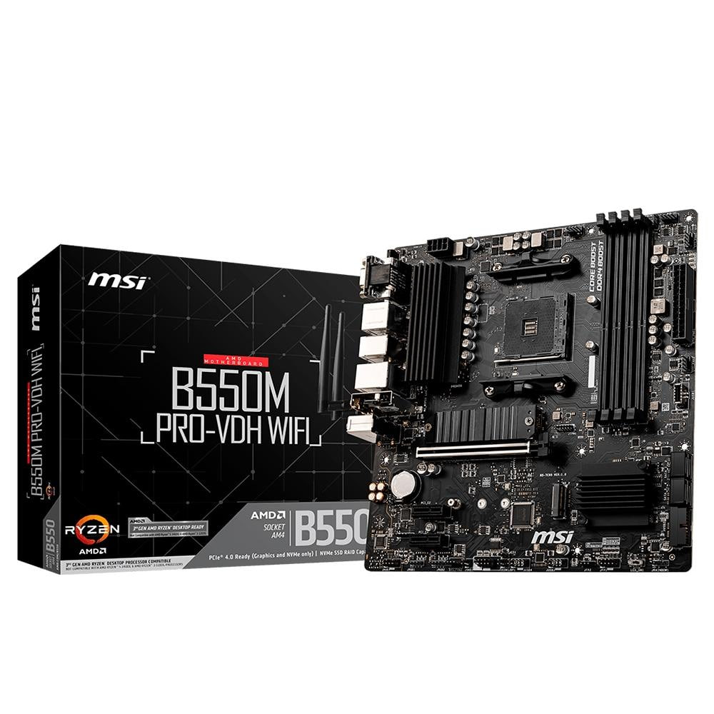 Placa-Mãe MSI B550M Pro-VDH WiFi, AMD AM4, mATX na Magazine Luiza
