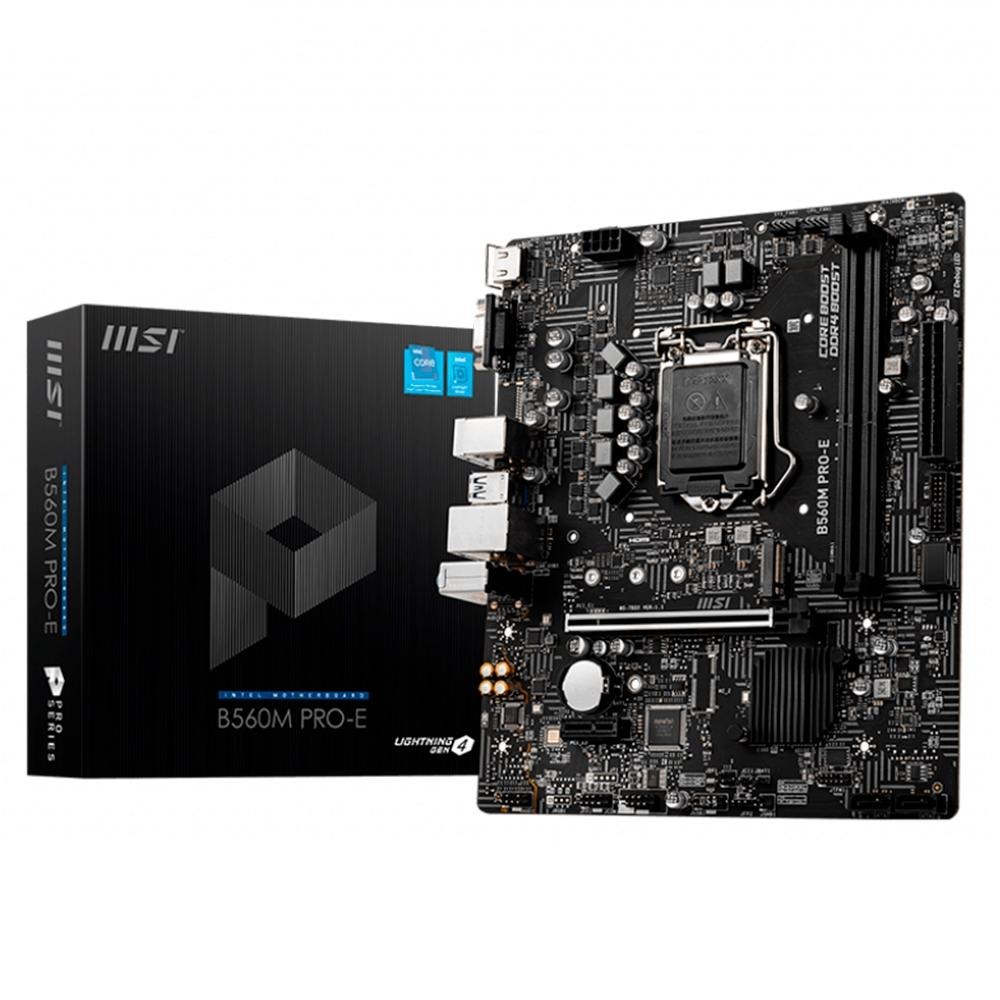 Placa Mãe MSI B560M PRO-E, Intel LGA 1200, mATX, DDR4 na KaBuM!