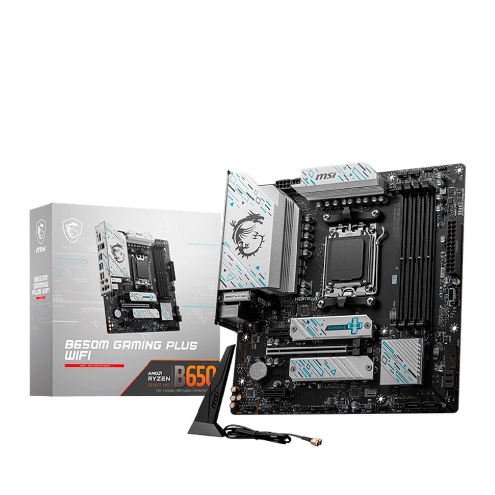 Placa Mãe MSI B650M Gaming Plus, AMD AM5, M-ATX, DDR5, Wi-Fi – B650M GAMING PLUS WIFI na KaBuM!