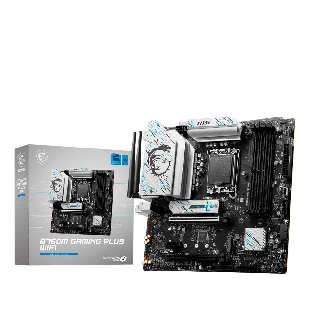 Placa Mãe MSI B760M Gaming Plus, AMD AM5, M-ATX, DDR5, Wi-Fi – B760M GAMING PLUS WIFI na KaBuM!