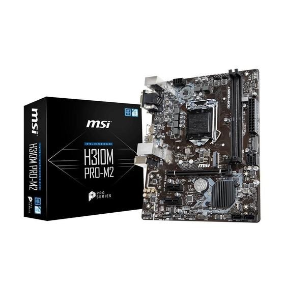 Placa Mãe MSI H310M PRO-VDH, Intel 1151, m-ATX, DDR4 – H310M PRO-VDH na Magazine Luiza