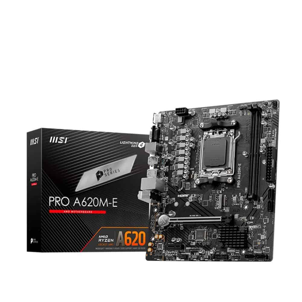 Placa Mãe MSI Pro A620M-E, AMD AM5, M-ATX, DDR5 - PRO A620M-E na KaBuM!