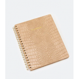 Planner Em Papel Textura De Croco Bege na Lojas Renner
