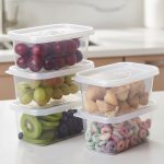 Plasútil Pop – Conjunto de Potes Retangulares com 5 Unidades, 380 ml cada na Amazon