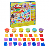 Play-Doh Conjunto De Massinha Letras, Kit Com 6 Potes De Massa De Modelar E Acessórios na Amazon
