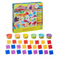 Play-Doh Conjunto De Massinha Letras, Kit Com 6 Potes De Massa De Modelar E Acessórios na Amazon