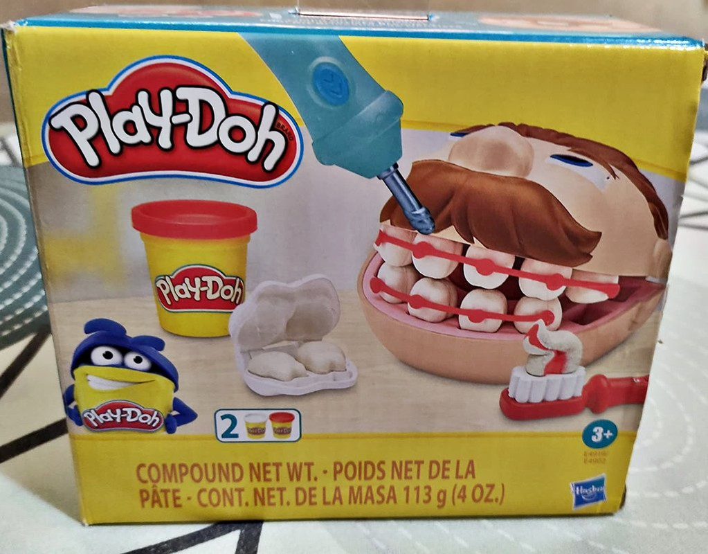 Play-Doh, Massinha Brincando de Dentista, Multicor na Amazon