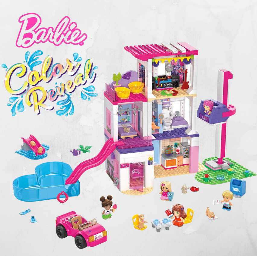 Playset Barbie Color Reveal Mega Construx - A Casa dos Sonhos Mattel 545 Peças na Magazine Luiza