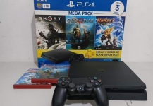 PlayStation 4 1TB 1 Controle Preto Sony – com God of War Ragnarok na Magazine Luiza