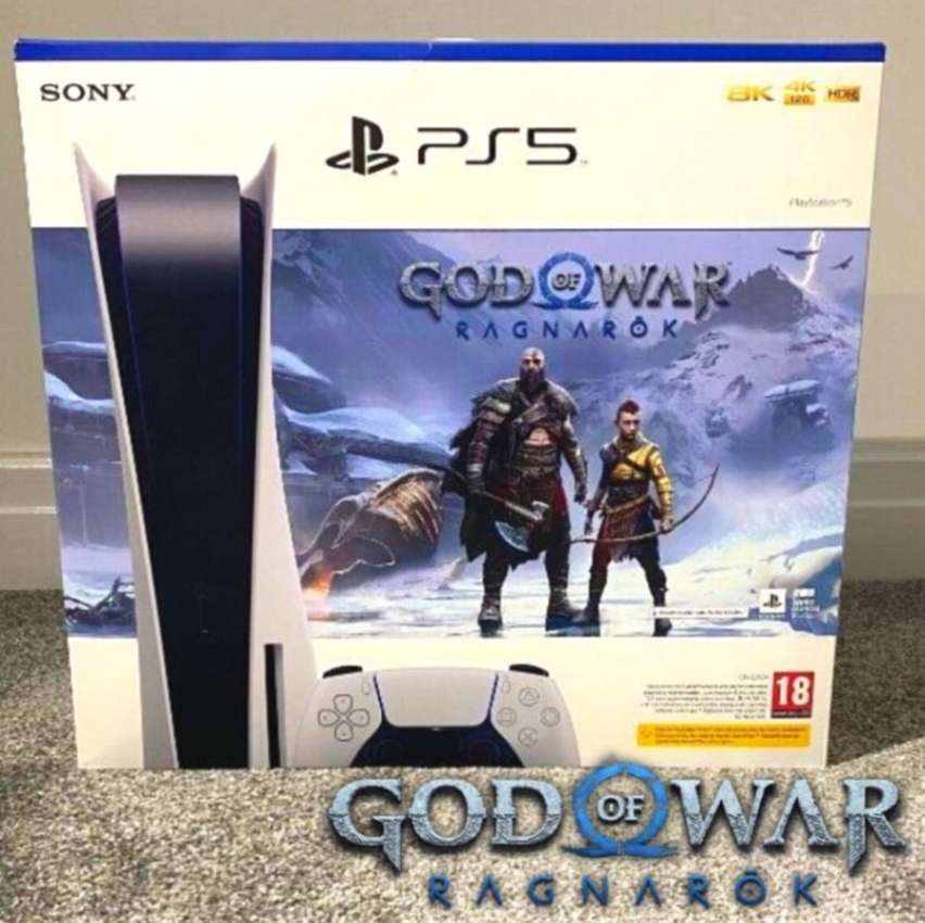 PlayStation 5 2022 825GB 1 Controle Branco Sony – com God of War Ragnarok na Magazine Luiza