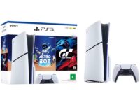 PlayStation 5 Slim 1TB 1 Controle Branco Sony com 2 Jogos na Aliexpress