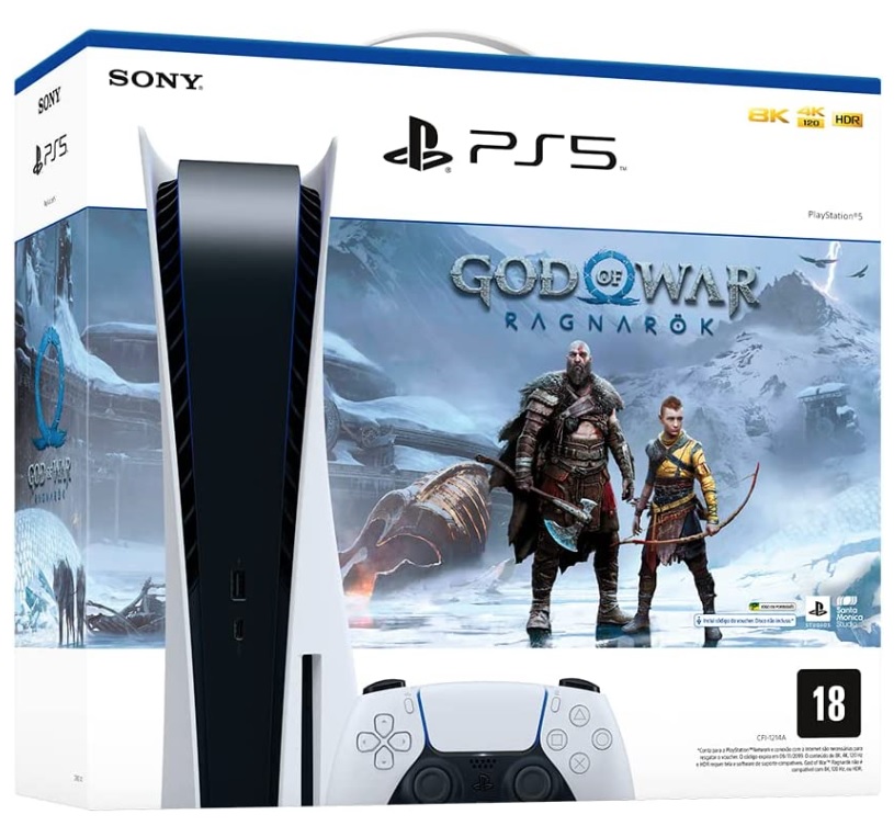 PlayStation®5 + God of War Ragnarök na Amazon