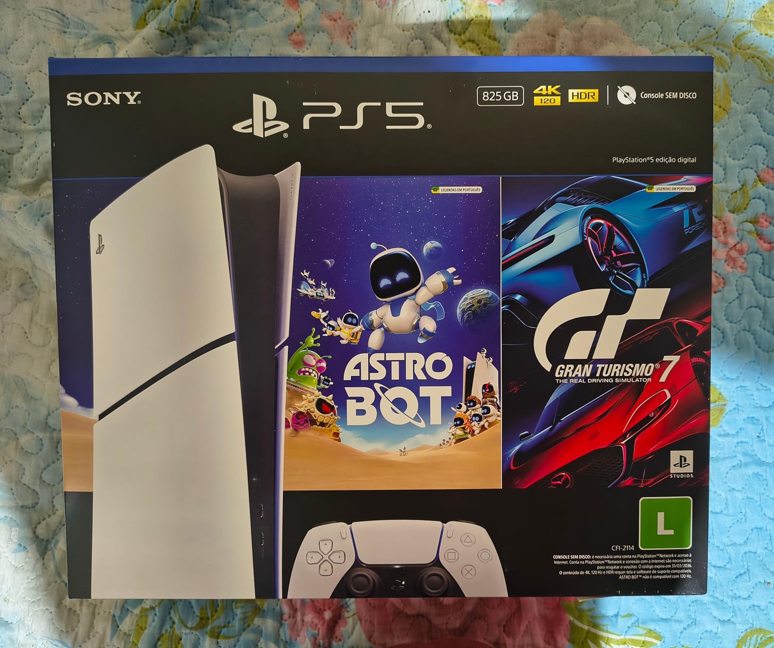 PlayStation®5 Slim Digital 825GB – Pacote ASTRO BOT e Gran Turismo 7 na Amazon