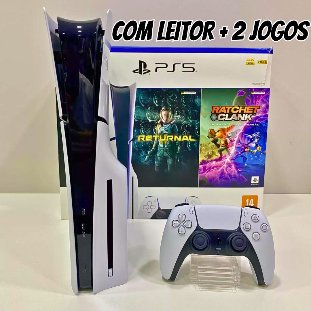 PlayStation®5 Slim Disk + 2 Jogos na Amazon