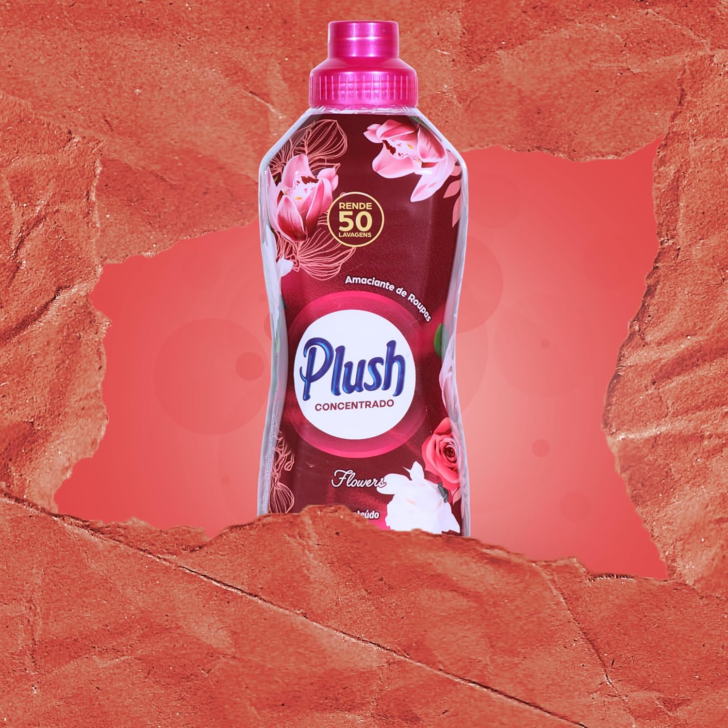Plush, Amaciante de roupas e tecidos, Concentrado, Aroma Flowers, 1 litro, Rosa na Amazon