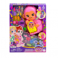 Polly Pocket Conjunto De Brinquedo Compacto Mundo Surpresa Mamãe Macaca E Seu Bebê Para Crianças A Partir De 4 Anos na Amazon