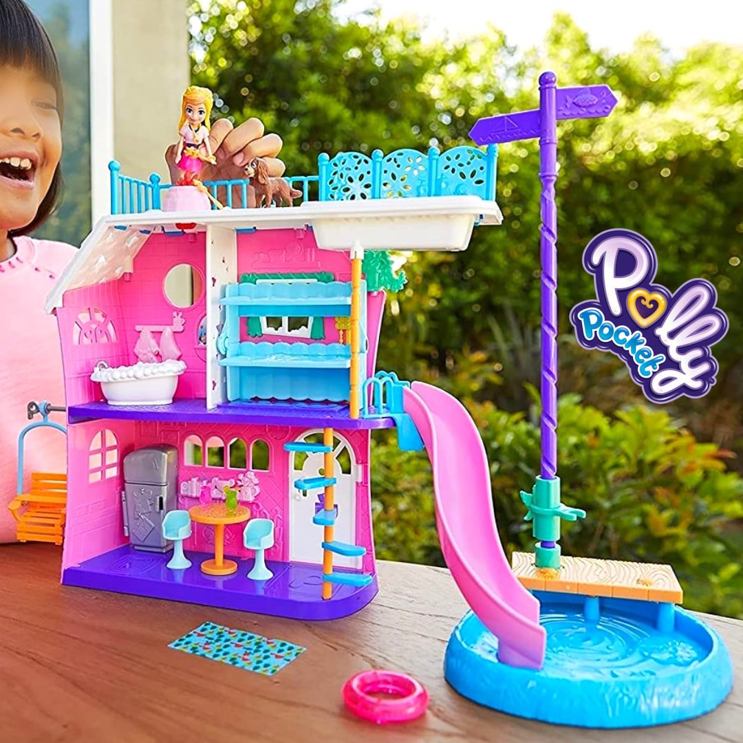 Polly Pocket – Polly Pocket! Casa do Lago da Polly, Mattel, GHY65, Multicor na Amazon