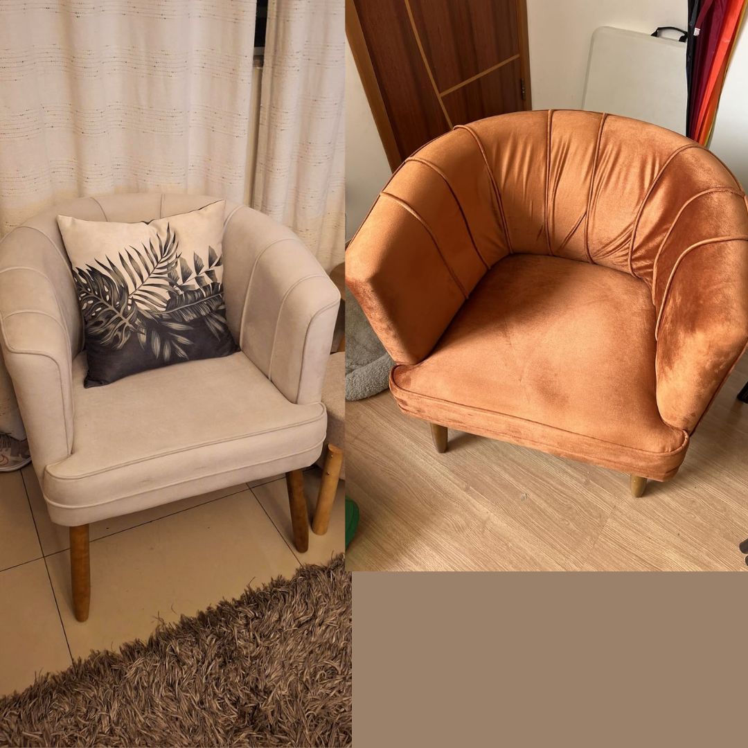 Poltrona Cadeira Decorativa para Sala de Espera Recepção Resistente Ergônomica MOBLAN decor na Amazon