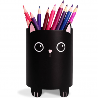 Porta Canetas Gata Decorativo Organizador De Mesa Criativo Porta Lápis Gato Metálico na Amazon