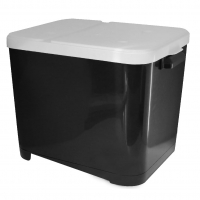 Porta Ração Preto Para 15 Kgs - Furacão Pet na Amazon