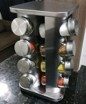 Porta Temperos Condimentos 16 Potes Giratorio Quadrado Inox MM House na Amazon