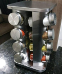 Porta Temperos Condimentos 16 Potes Giratorio Quadrado Inox MM House na Amazon