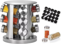 Porta Temperos Condimentos #Giratório #inox 12 Potes* na Amazon