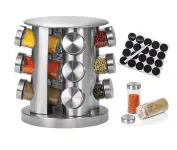 Porta Temperos Condimentos Giratório inox – 12 Potes na Amazon