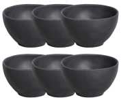 Porto Brasil Conjunto com 6 Bowl Orgânico Preto Matte 558ml na Amazon