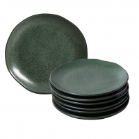 Porto Brasil Conjunto Com 6 Pratos De Sobremesa Orgânico Arauco 19,5cm na Amazon