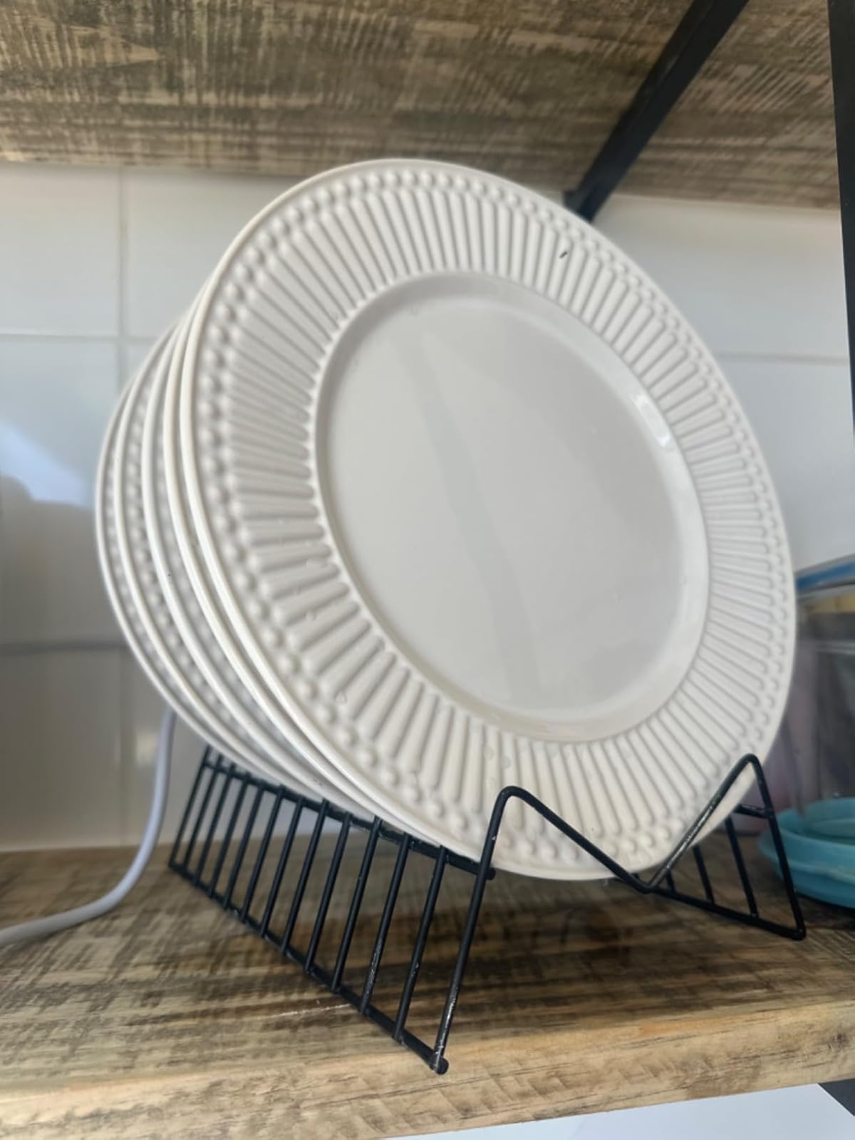 Porto Brasil Conjunto com 6 Pratos Raso Roma Branco na Amazon