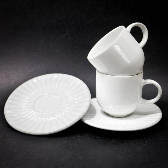 Porto Brasil Conjunto com 6 Xícaras de Café com pires Trendy na Amazon
