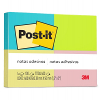 Post-it, 3M, Blocos De Notas Adesivas Neon 4 Cores na Amazon