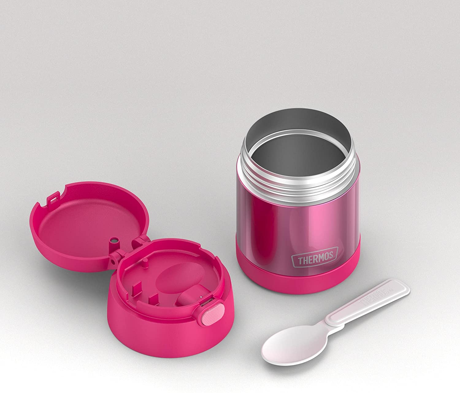 Pote de comida Thermos Funtainer 295ml, rosa na Amazon