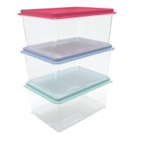 Pote Fit Retangular Degradê 450 Ml C/3 na Amazon