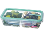 Pote Hermético com Divisória Integrada e Tampa com Travas – 730 ml na Amazon