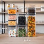 Potes Conjunto Com 8 Herméticos Quadrado na Shopee