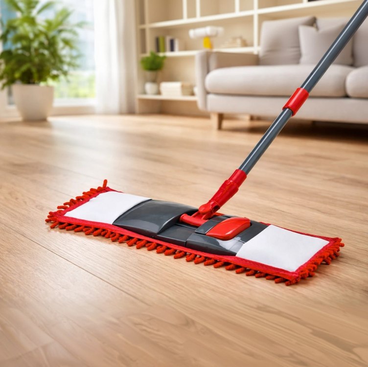 Powemaid Mop Rodo Mágico Flat Chenile Esfregão Microfibra – Vermelho na Amazon