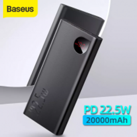 Power Bank Baseus PD 22.5W 20000mah Tela Digital Quick Charge USB-C na Aliexpress