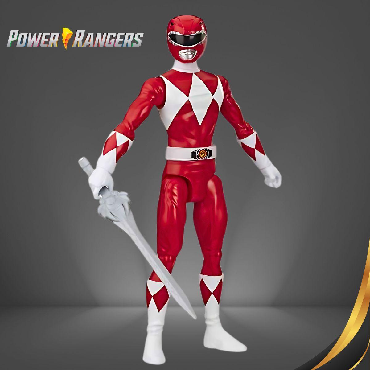 Power Rangers Mighty Morphin Ranger Vermelho – Figura de 30 cm – E8665 – Hasbro na Amazon