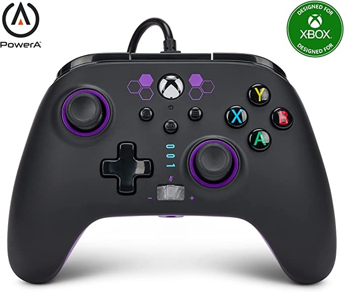PowerA Enhanced Wired Controller for Xbox Series X|S – Purple Hex, Gamepad, Wired Video Game Controller, Gaming Controller, Xbox Series X|S – Xbox Series X na Amazon