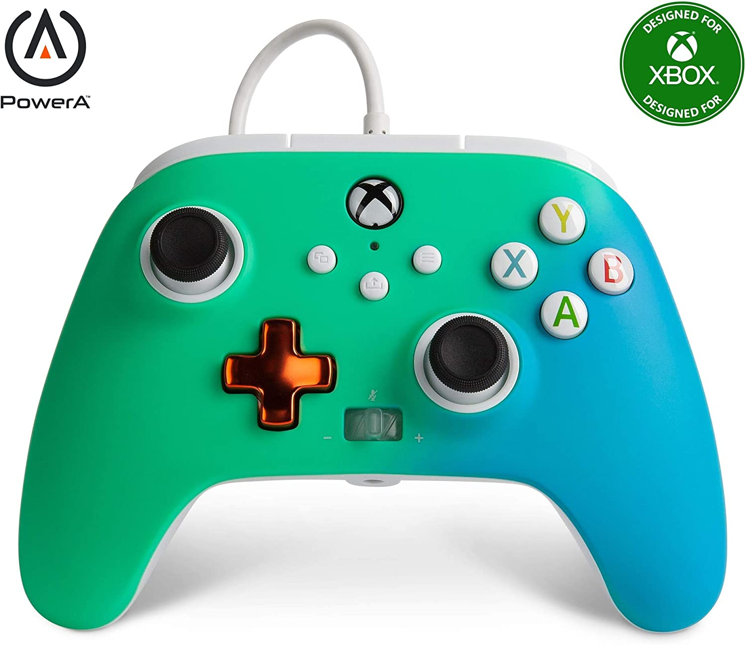 PowerA Enhanced Wired Controller for Xbox – Seafoam Fade, Gamepad, Wired Video Game Controller, Gaming Controller, Xbox Series X|S, Xbox One – Xbox S na Amazon